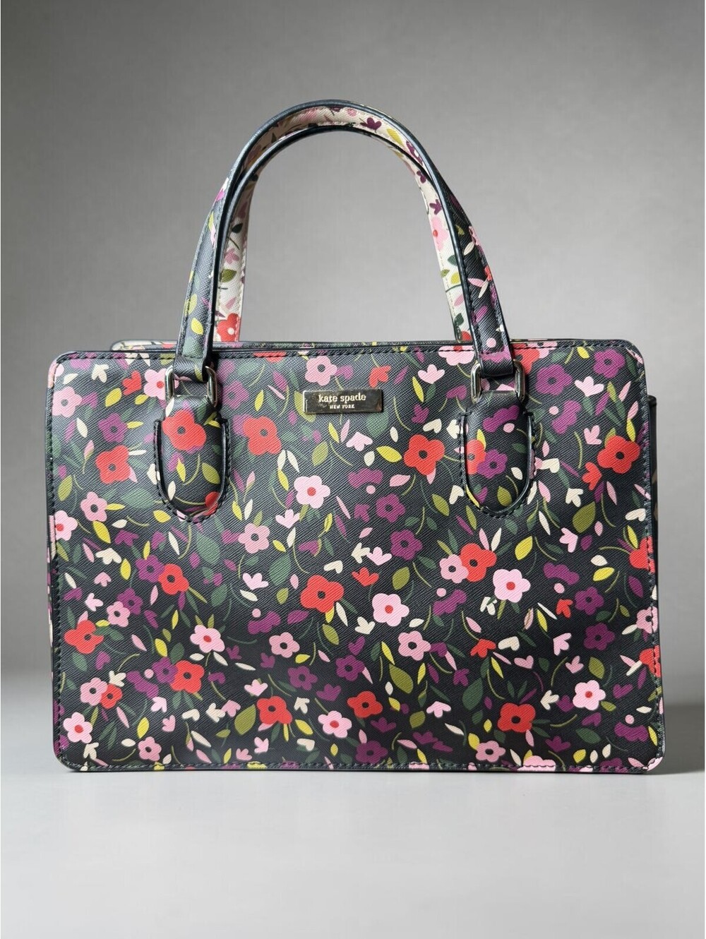 Kate Spade Reese Laurel Way Satchel BOHO Floral Print Crossbody + Satchel